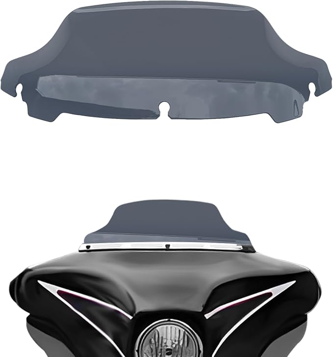 Smoke 7" Windshield Windscreen Compatible for Harley Davidson Touring Electra Glide Street Glide 2014 2015 2016 2017 2018 2019 2020 2021 2022