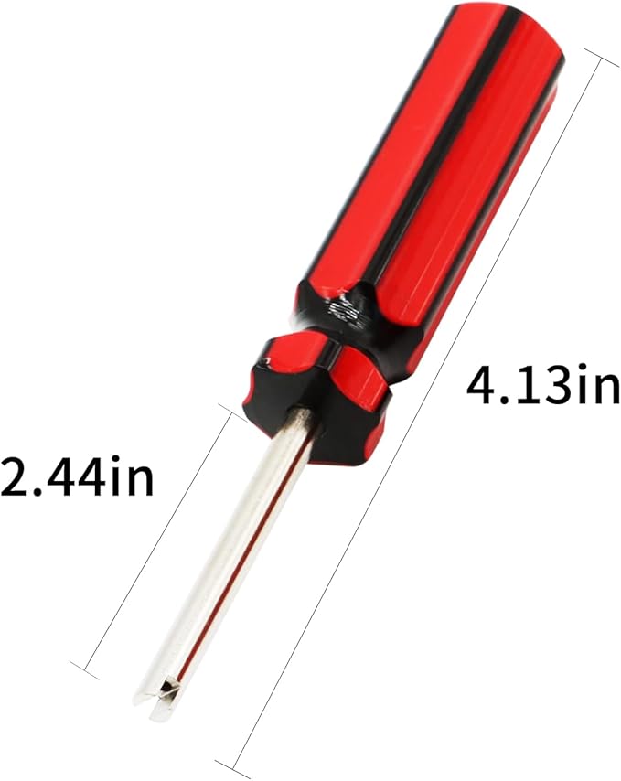 10 Pcs 6523339 Valve Core Removal Tool w/4 Tire Valve dust Cap Automotive Car Motorcycle Truck Bike Screwdriver Valve Stem Core Remover Tire Repair Install Tool