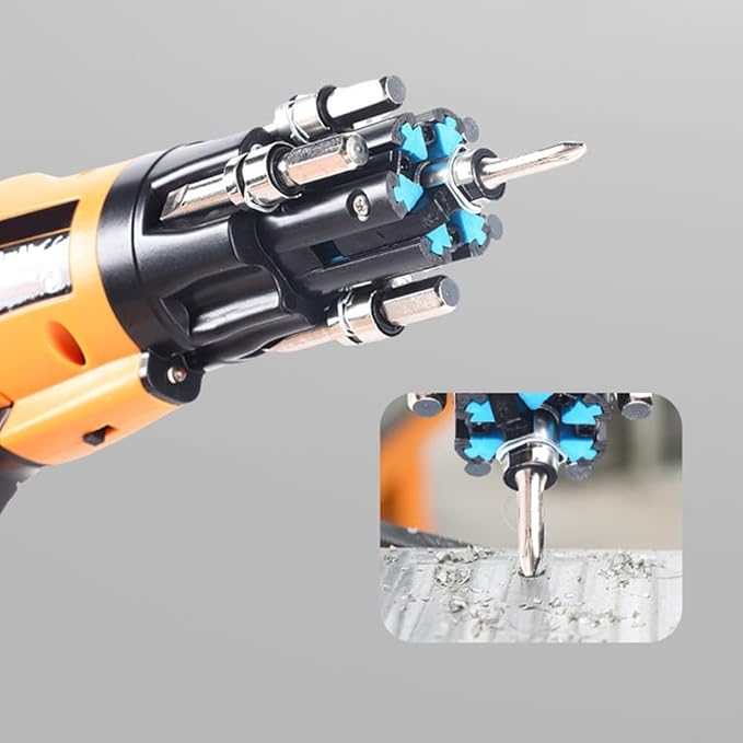 Rechargeable Cordless Electric Screwdriver Set With LED Light, Mini Drill Driver Tool For Home Repair And Assembly