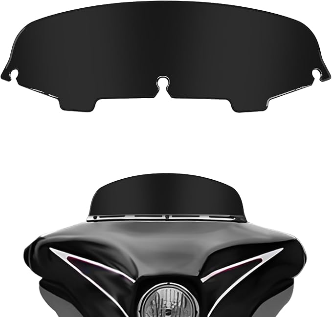5" Windshield Windscreen Compatible for Harley Touring Electra Street Glide FLHX FLHT 1996-2013 (Black, 5")