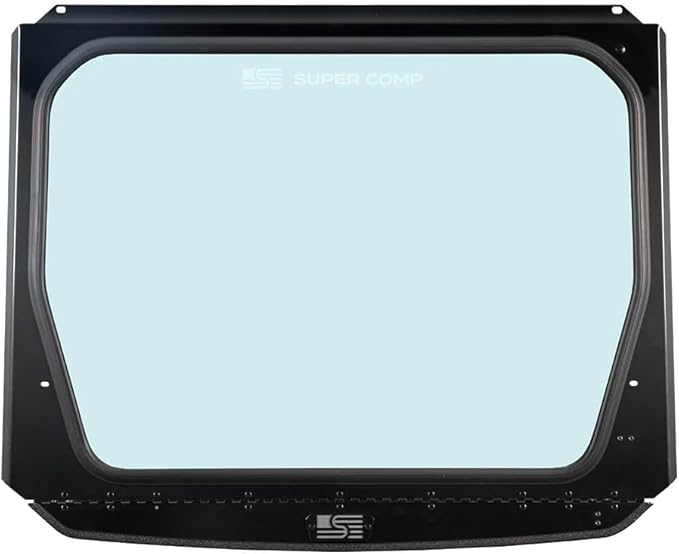 Front Windshield for Polaris Pro R (2025+) Shatter Resistant with Built-in UTV Windshield Vents, Easy Install Back Window, SXS Accessories for Rugged Terrain
