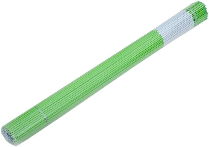 FiberMarker 48inch Reflective Driveway Markers 20-Pack, 1/4-Inch Dia Driveway Poles for Easy Visibility at Night, Green Hollow Tubes