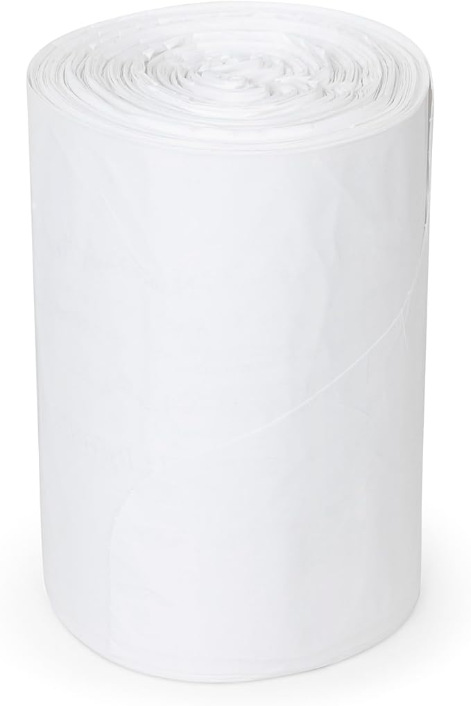 Plasticplace - WHT14HVY 12-16 Gallon Trash Bags │ 1.0 Mil │ White Tall Garbage Can Liners │ 24" x 31" (250 Count) White