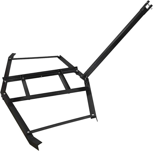 Driveway Drag, 60" Heavy Duty Steel Driveway Drag Harrow with Pin-Style Hitch, Tow Behind Grader for ATV, UTV, Garden Lawn Tractors – Adjustable Bars for Efficient Driveway and Lawn Maintenance