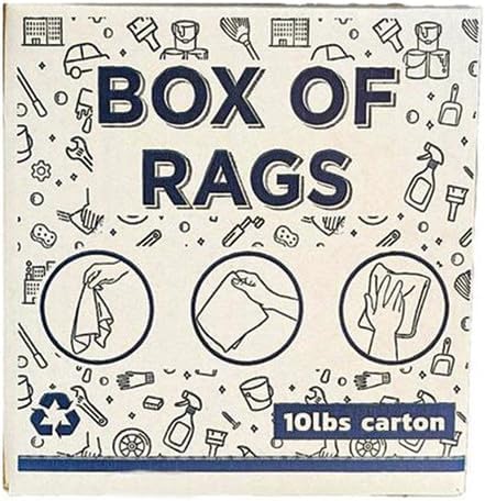 Recycled White Terry Cloth Rags (600 lbs Pallet - 60x10 lbs. Box) - High Absorbent Terry Towel Cleaning Rags for Cleaning House, Industrial & Workshops, Bulk Shop Rag