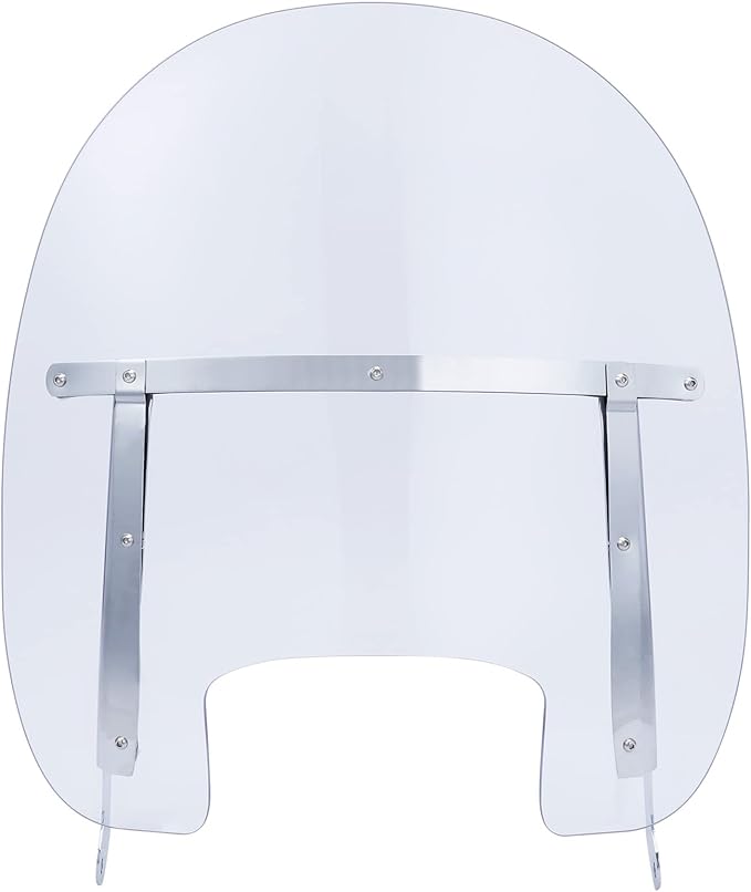 TCMT Clear 19" Front Windshield Windscreen w/Chrome Bracket Kit Fit For Harley 2018-2025 Softail Fat Boy