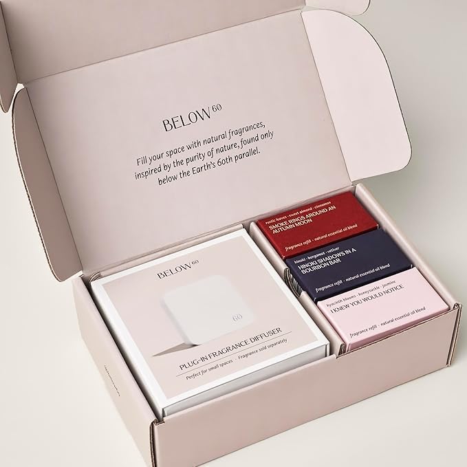 Below 60 - Plug in Diffuser Complete Fragrance Kits - Founded by Hilary Duff (Seasonal 3-Scent Kit)