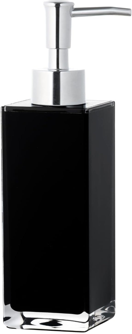 Premium Black Soap Dispenser for Bathroom and Kitchen, Refillable Hand Soap Dispenser, Dish Soap Pump Bottle