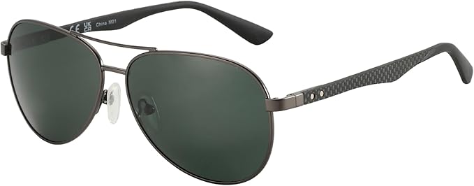 ZENOTTIC Polarized Aviator Sunglasses for Men Carbon Fiber Temple Pilot Sun Glasses with Mirrored Lens UV Protection