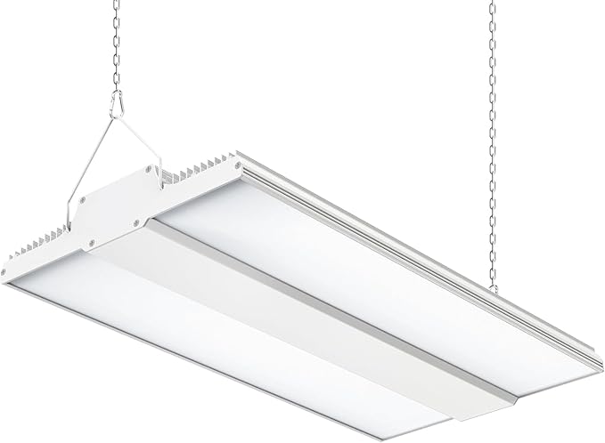 ADUB 240W LED High Bay Shop Light UL DLC Listed, 1.63 FT Linear Hanging Shop Lights Dimmable 0-10V, 36,000LM 5000K Commercial LED Warehouse High Bay Lighting for Factory Workshop Garage, AC100-277V