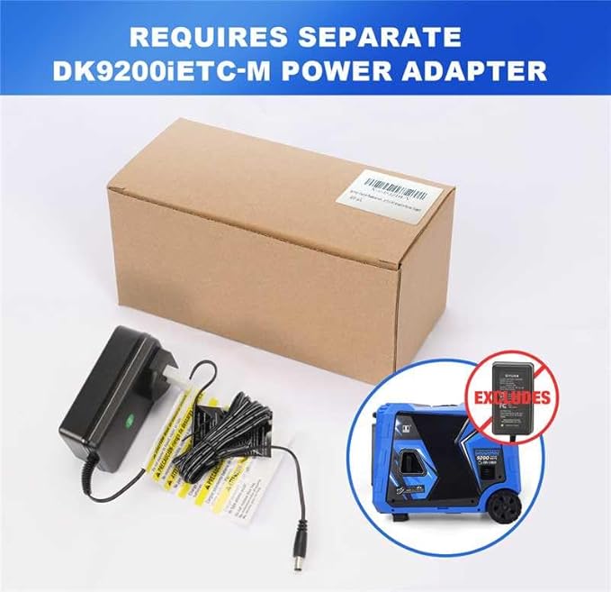 DK 9200W Generator, Tri-fuel, Gas LPG NG, 120V/240V Output, Remote & Electric Start, 5-20R L5-30P 14-30R 14-50P, for Backup Power Outage Home