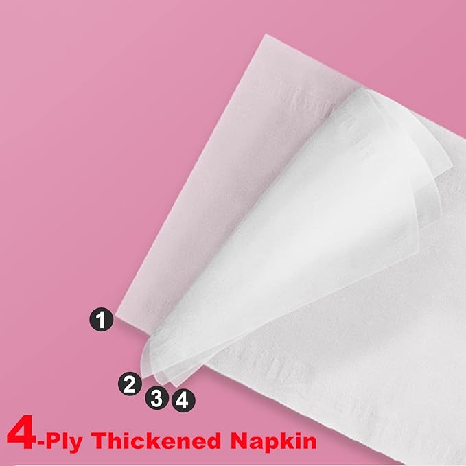 Pack of 10, Soft Small Facial Tissue, Toilet Paper, Disposable Napkin, Bag Cover NOT Box, White Facial Paper, Material Native Wood Pulp Fiber NOT COTTON, 4-Ply