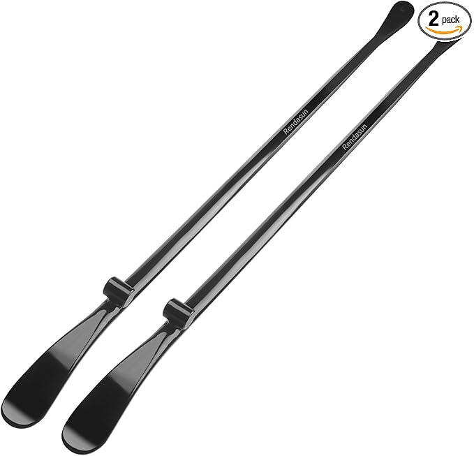 2 PCS Tire Mount and Demount Iron, 34645 Tire Iron, Tire Bars for Semi Tires, Tire Changing Tools, Semi Truck Tire Tools, 37In, 3/4 in, Black