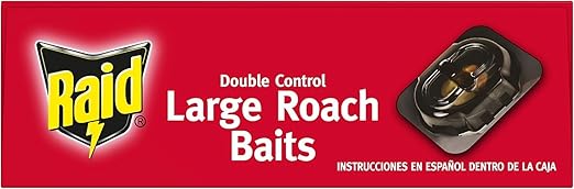 Raid Double Control Large Roach Baits (8 Count (Pack of 12)
