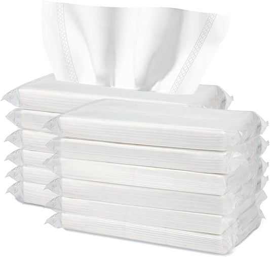 Car Tissue Refill, 12 Packs 600 Sheets, Disposable Soft Facial Tissues, Travel Size Pack for Car Visor Tissue Holder or Purse, 50 Sheets per Pack