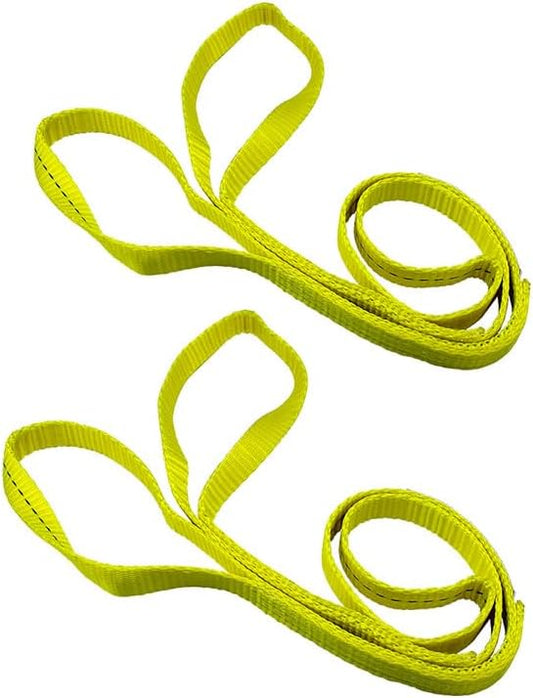 2 Pack 1" x6' Lift Sling Straps 3200 Pound Capacity Heavy Duty Lifting Slings Web Sling Tree Saver Recovery Strap Web Sling Winch Strap