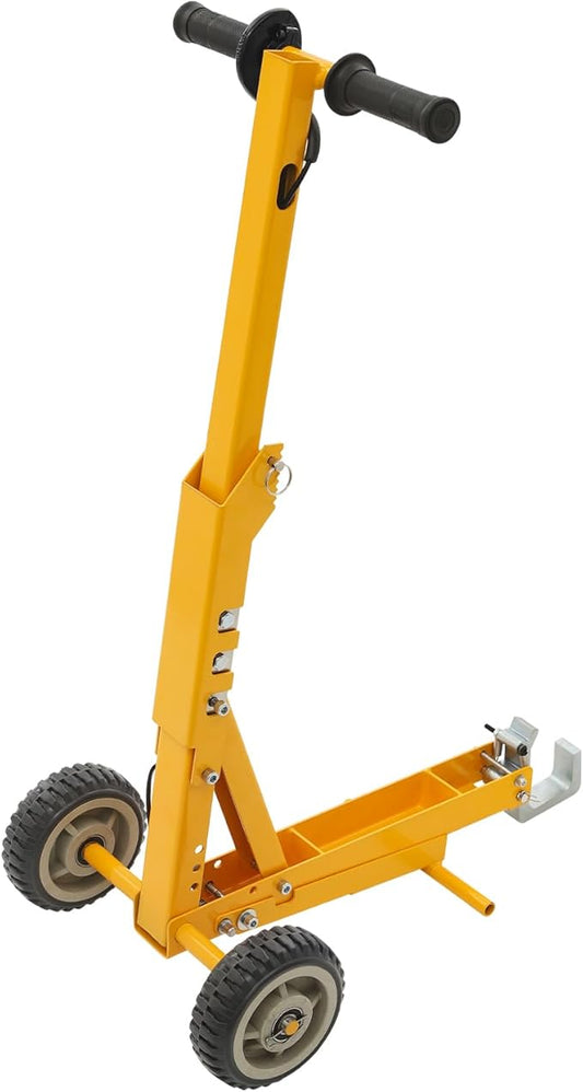 Lawn Mower Lift | Turn Mower Lift with Foot Assist Pedal | Push Mower Jack -Lift Most Mowers | 800LBS Capacity | for Garden Tractors, Lawn Mowers | Yellow