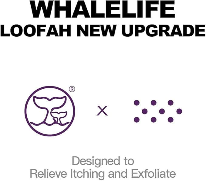 Loofah Sponge Bath Sponge for Women Men 4 Pack (Black Rough Surface)