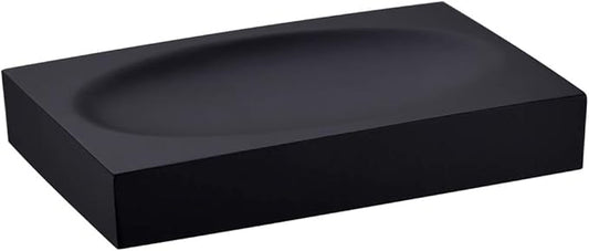 Black Resin Soap Dish Bathroom Home, Black Soap Saver Soap Holder Bathroom or Shower for Kitchen Modern Accessory