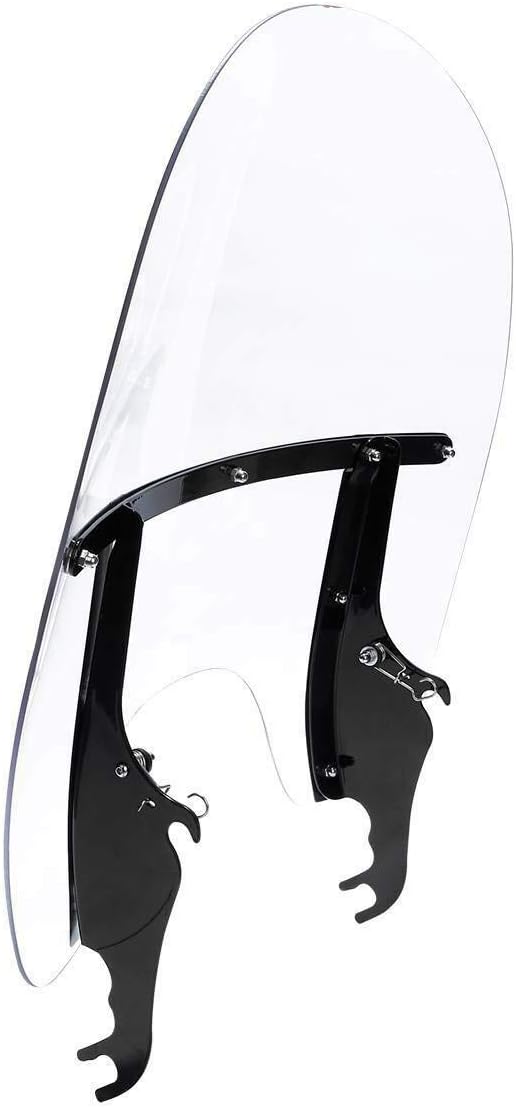 Green-L Clear Windshield Fit for Harley 2000-2017 Heritage Softail Classic Slim Deluxe Fat Boy Motorcycle Windscreen