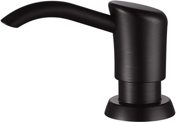 GAGALIFE Soap Dispenser for Kitchen Sink, ABS in Counter Soap Dispenser(Oil Rubbed Bronze), with 17 Ounce Large Pet Soap Bottle, Refill from The Top, Venetian Bronze