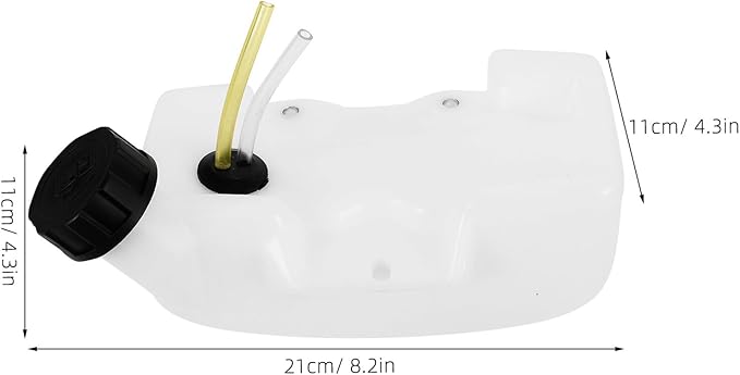 Thick Plastic Mower Petrol Tank Gas Tank Accessory for Lawn Mower Engine Large Capacity Replacement Part Compatible with Garden Trimmers and Brush Cutters