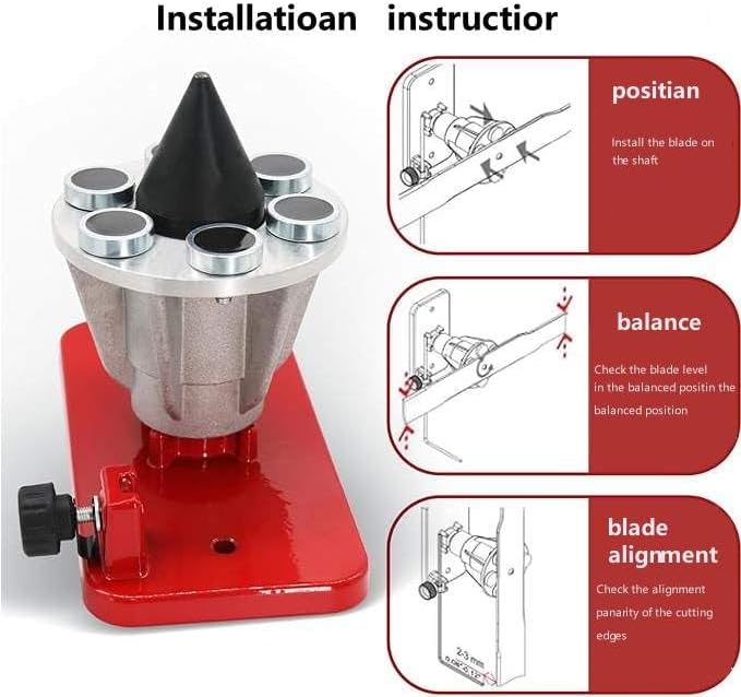 ERDLE Lawn Mower Blade Balancer Magnetic Wall Mount 42-047 (Red) #339075B