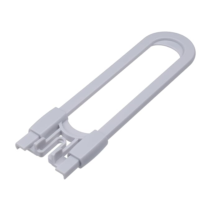 Sliding Cabinet Locks Baby Proofing – Adjustable Child Safety Latches for Knobs & Handles – 6 Pack – No Adhesive Drilling or Tools - Gray