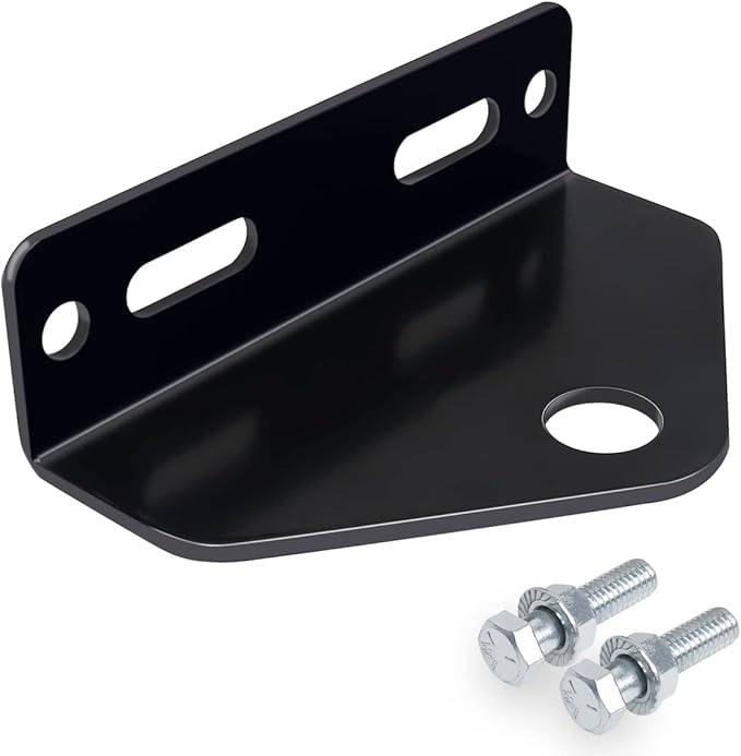 Universal Trailer Hitch for Zero Turn Mower - 3/4 inch Hole Trailer Hitch Mount - 3/16 Inch Thick and Heavy Duty Steel with Installation Hardware (Black)