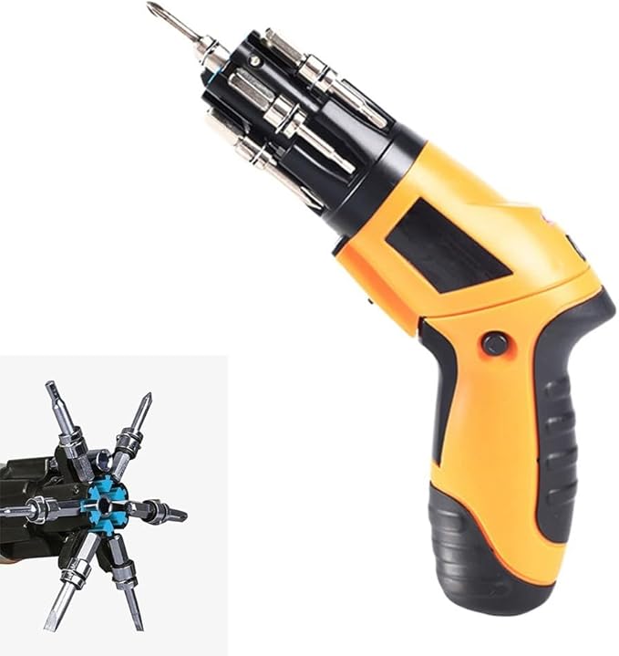 Rechargeable Cordless Electric Screwdriver Set With LED Light, Mini Drill Driver Tool For Home Repair And Assembly