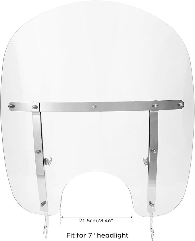 TCMT Clear Windscreen Windshield Fit For Harley Softail Slim Deluxe Fat Boy Heritage Softail Classic FLS FLSS FLST FLSTC FLSTF FLSTFB FLSTFBS 2000-2017