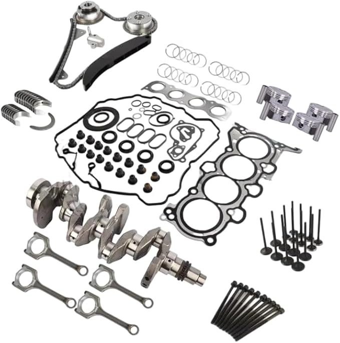 Engine Rebuild Overhaul Kit w/Crankshaft Crankshaft Con Rods And Head Gasket Set Fit For Hyundai Elantra Kona Tucson Kia Forte Soul Seltos G4NH 2.0L 231102E501 2015-2020