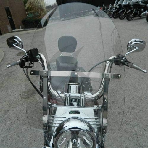 TCMT Detachable Windscreen Windshield Fit For Harley Softail Slim Deluxe Fat Boy Heritage Softail Classic FLS FLSS FLST FLSTC FLSTF FLSTFB FLSTFBS 2000-2017