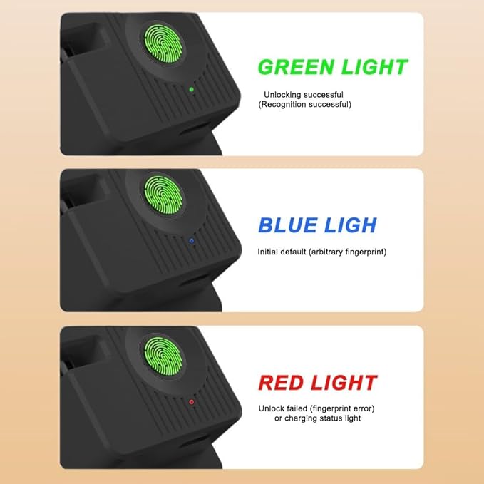 Smart Fingerprint Lock Designed For Child Safety On Doors Drawers Cabinets With Mounting Options
