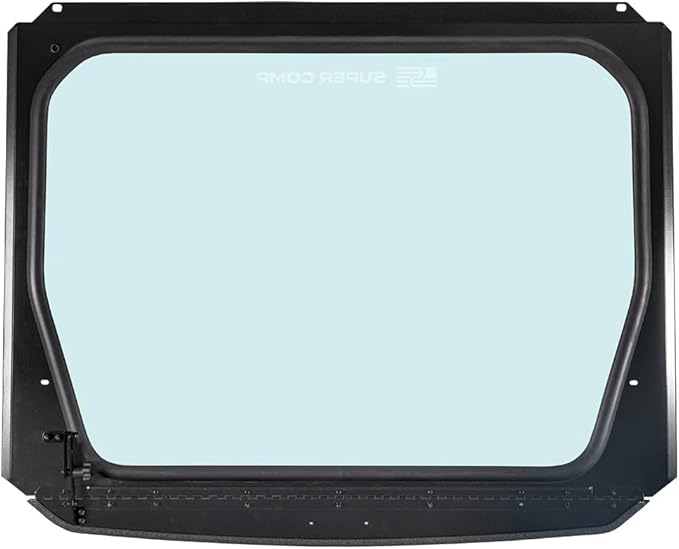 Front Windshield for Polaris Pro R (2025+) Shatter Resistant with Built-in UTV Windshield Vents, Easy Install Back Window, SXS Accessories for Rugged Terrain