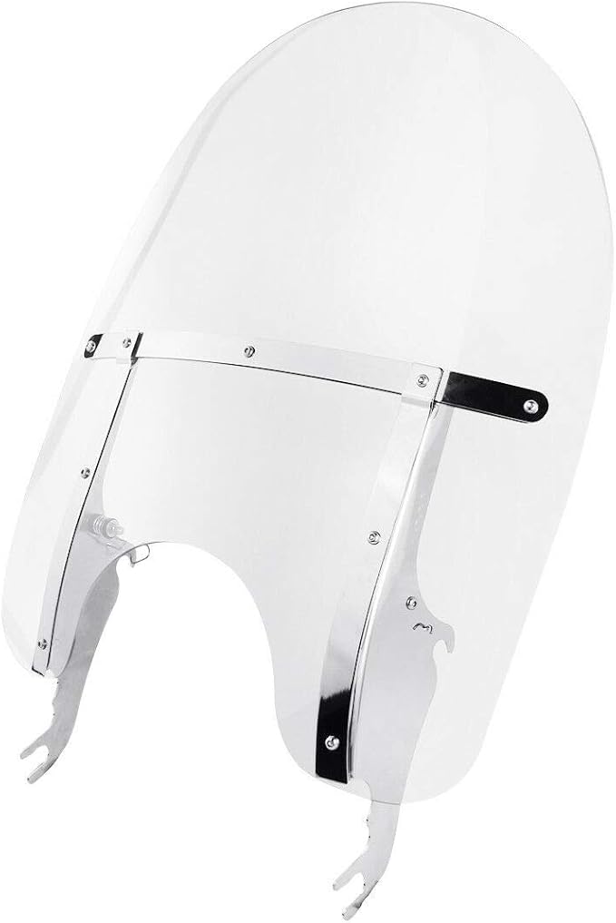 Green-L Clear Windshield Fit for Harley 2000-2017 Heritage Softail Classic Slim Deluxe Fat Boy Motorcycle Windscreen