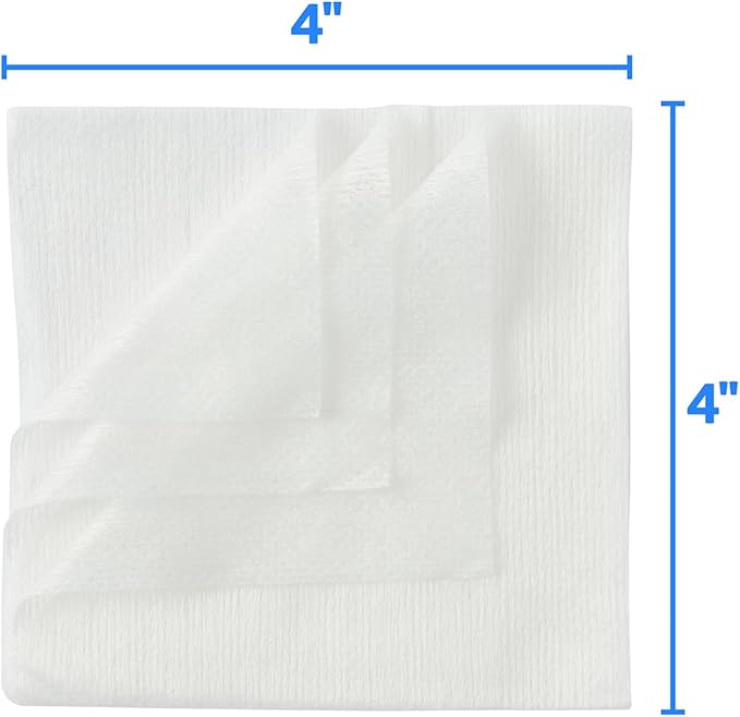 Medline Non-Sterile Nonwoven Gauze Sponges, 4-Ply, 4" x 4", Perfect for Wound Care, Pack of 2000