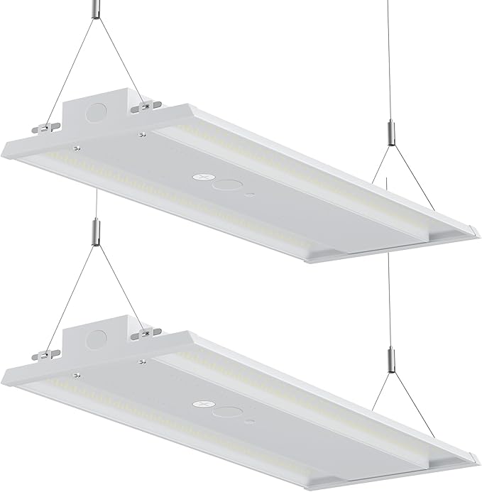 400W 4FT LED Linear High Bay Light, 60000LM Linear High Bay Shop Light 120-277V, 5000K for Warehouse, Garage Factory, UL Listed, 5 Years Warranty, 2Pack
