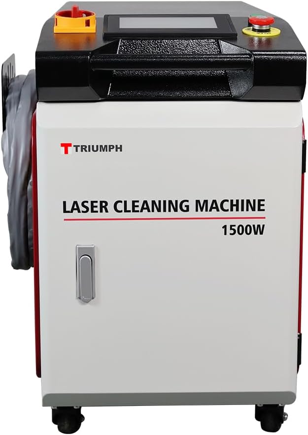 Triumph Laser Rust Remover 1500W Laser Rust Removal Machine Continuous Hand-held Fiber Laser Cleaning Machine for Metals with Rust Paint Oil Dirt Stains Coating Remover Laser Cleaner Machine