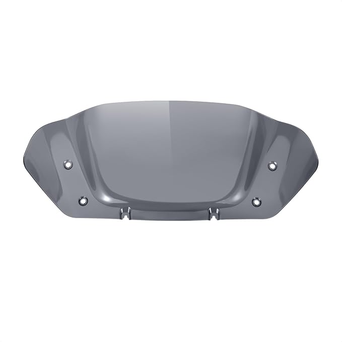 10" Wave Windshield Windscreen Wind Splitter Compatible for Harley Street Glide FLHX, CVO Street Glide FLHXSE 2023 2024 (Dark Smoke)