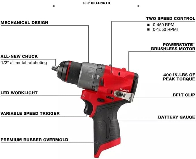 New 3404-20 for 12V 1/2" Cordless Hammer Drill/Driver - Bare Tool