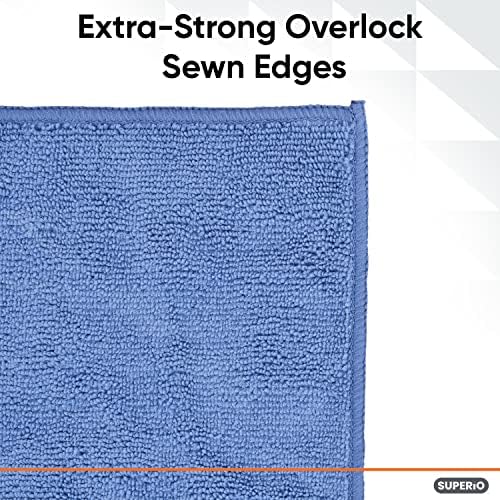 Superio Microfiber Squeegee Mopping Towel Extra Large Miracle Cloth 20 x 30 Streak Free Microfiber Floor Cloth-Rag for Cleaning House, Kitchen, Bathroom-Scratch Free- 2 Pack