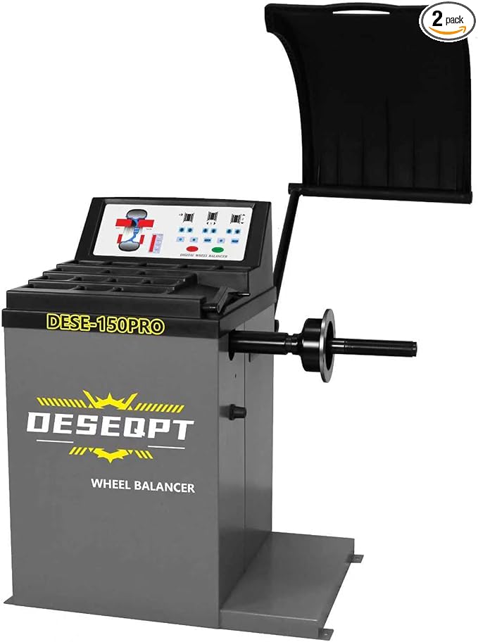 Wheel Balancer – Professional Car Tire Balancing Machine for Auto Repair Shops, Longer Shaft for Wide Wheels, High-Precision Sensor, Fault Diagnosis & Self-Calibration – Heavy-Duty Steel