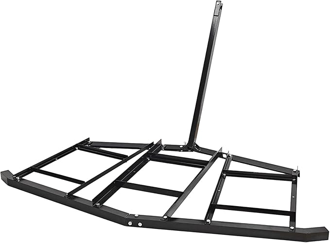 Driveway Drag, 74"-1 Heavy Duty Steel Driveway Drag Harrow with Pin-Style Hitch, Tow Behind Grader for ATV, UTV, Garden Lawn Tractors – Adjustable Bars for Efficient Driveway Lawn Maintenance