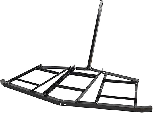 Driveway Drag, 74"-1 Heavy Duty Steel Driveway Drag Harrow with Pin-Style Hitch, Tow Behind Grader for ATV, UTV, Garden Lawn Tractors – Adjustable Bars for Efficient Driveway Lawn Maintenance