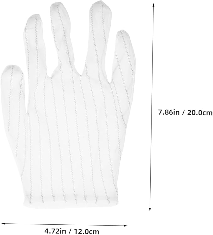 200pcs Esd Dotted Anti-static Gloves Washable Non-slip Work Mittens for Electronics Repair PC Building Automotive Use Protective Gear