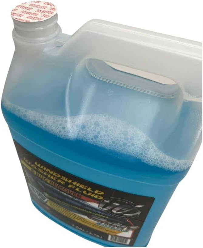 UCS 2-in-1 Windshield Washer Fluid 1 Gallon – Ready to Use, Streak-Free Formula, All-Weather Cleaning Power, Removes Bugs, Dirt & Road Grime – Premium Windshield Cleaner (128 fl oz)