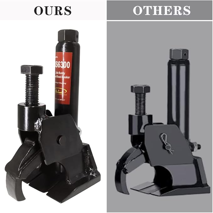 BESTOOL Manual Tire Bead Breaker Adjustable Hammer Tires Changer for ATV Tire Operation, Includes 2 Iron Crowbars
