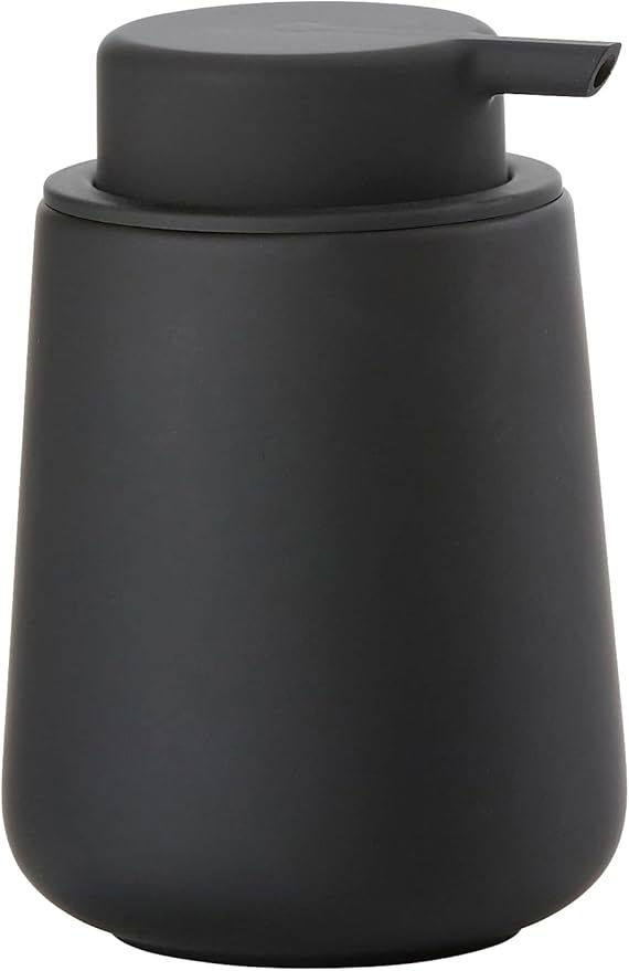 ZONE DENMARK Nova Soap Dispenser - A Fusion of Sleek Design and Durable Material - Elevate Your Bathroom with Sophistication and Practical Elegance. A Stylish and Functional Bathroom Accessory