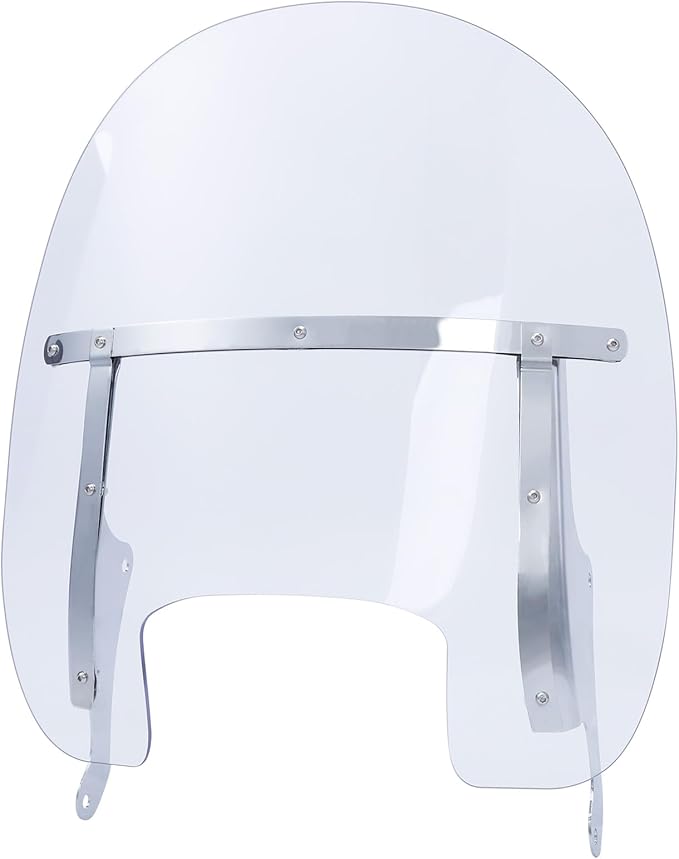 TCMT Clear 19" Front Windshield Windscreen w/Chrome Bracket Kit Fit For Harley 2018-2025 Softail Fat Boy